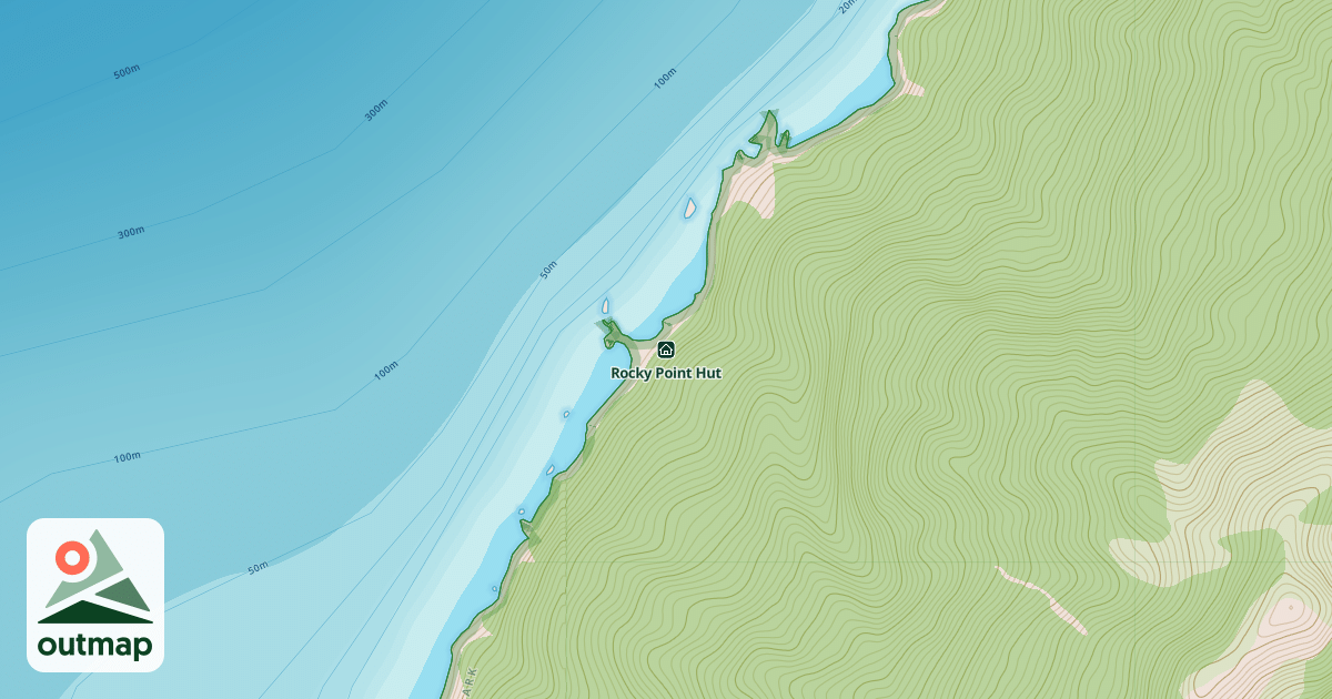 Map of Rocky Point Hut