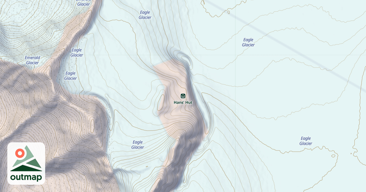 Map of Hans' Hut