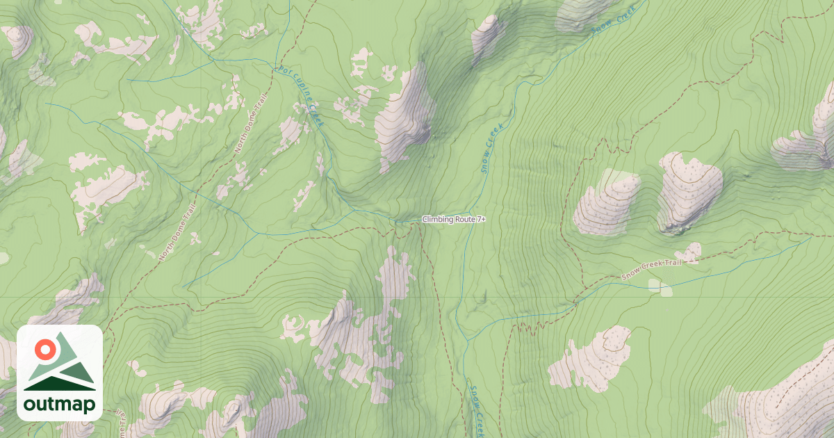 Map of Climbing Route