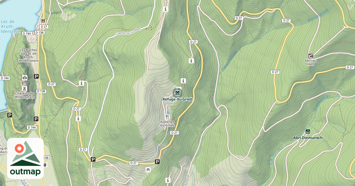 Map of Refuge du Grieb