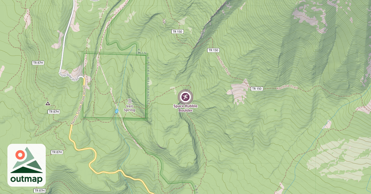 Map of Space Rubble Boulder