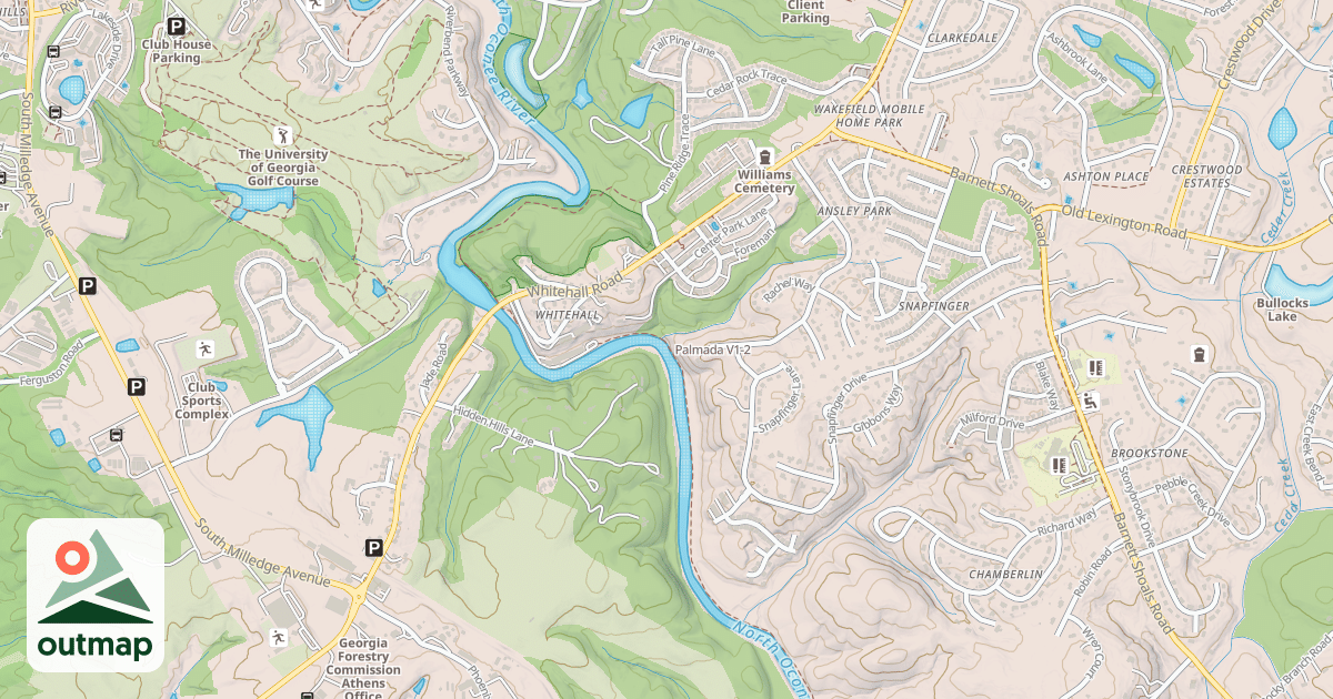 Map of Palmada in Clarke