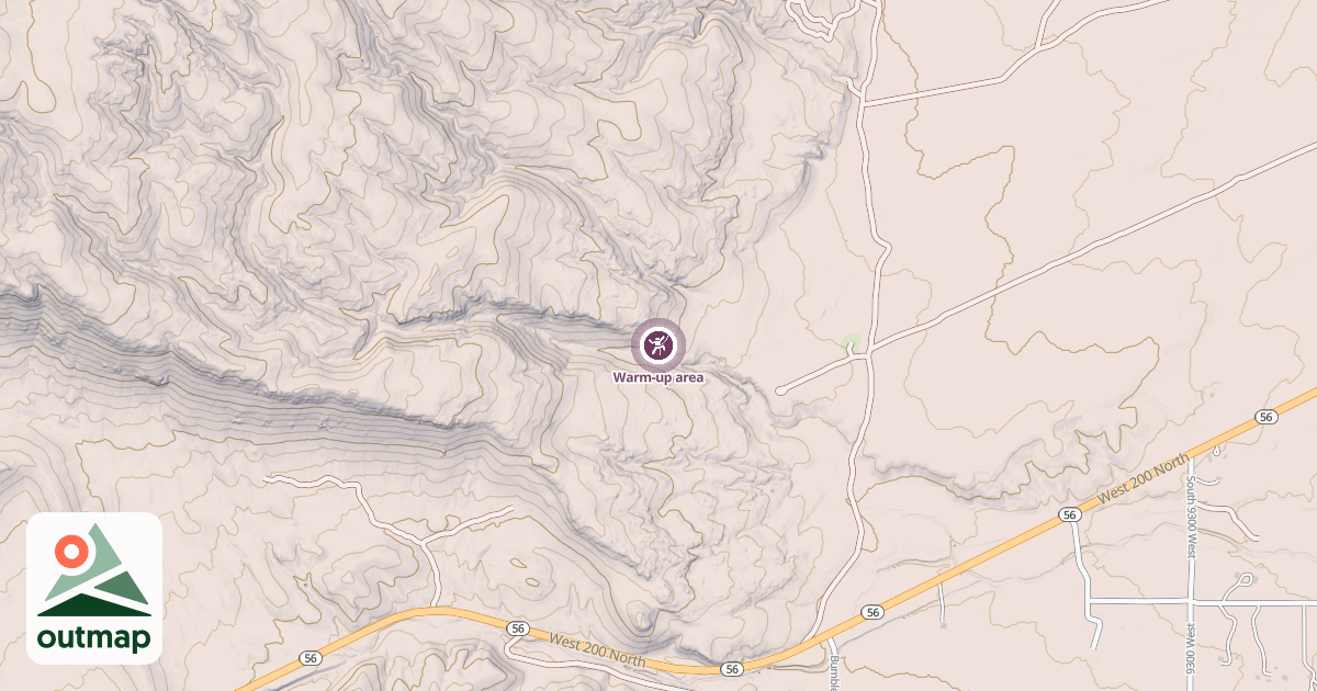 Map of Warm-up area