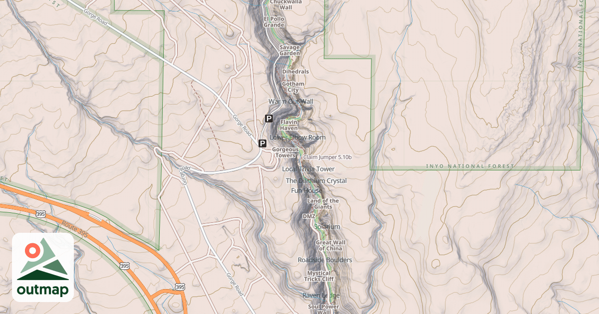 Map of Claim Jumper