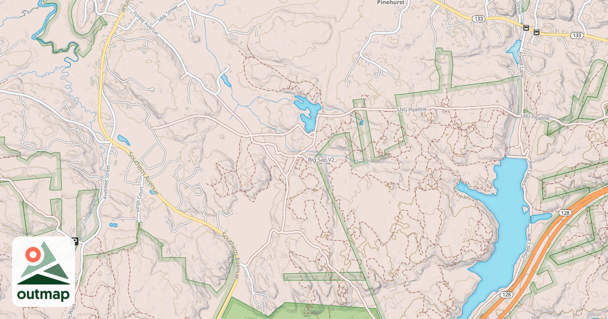 Map of Big Sap