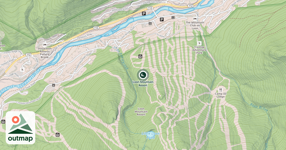Map of Loon Mountain Resort