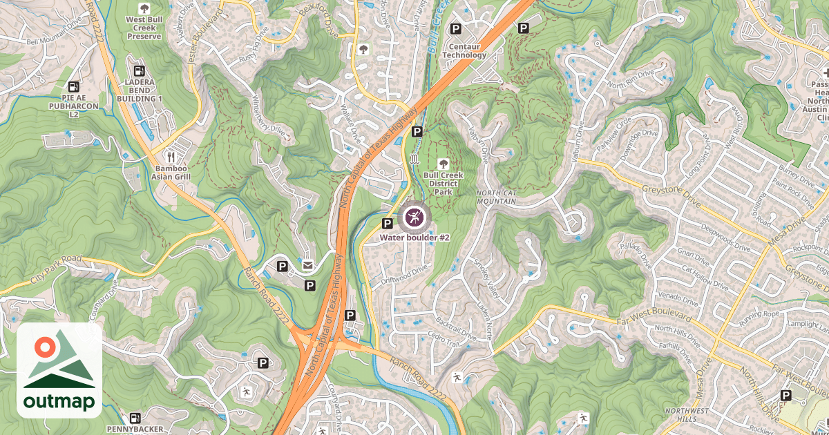 Map of Water boulder #2