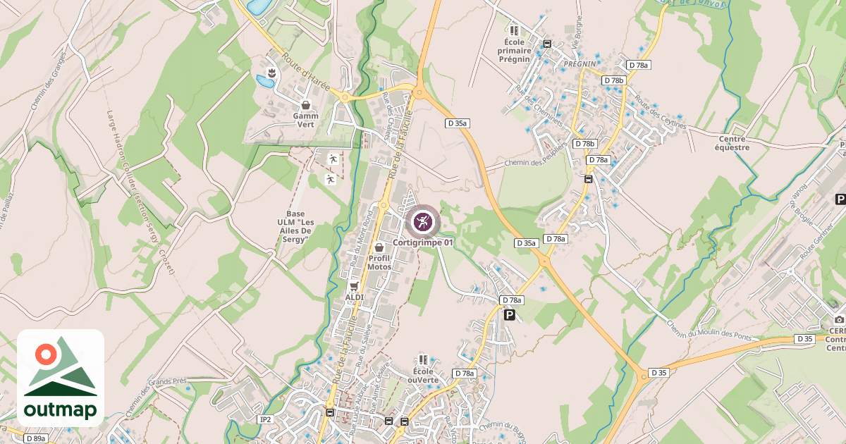 Map of Cortigrimpe 01