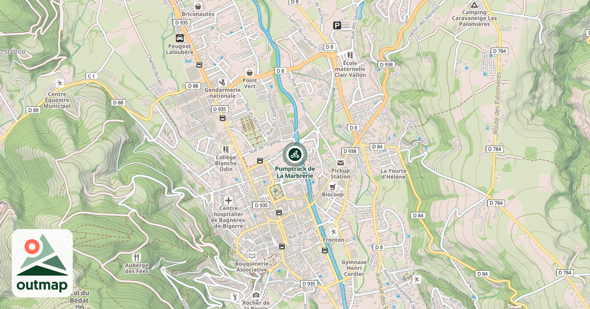 Map of Pumptrack de La Marbrerie