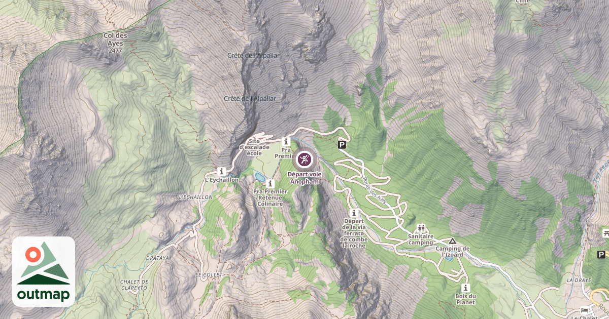 Map of Départ voie Anopham