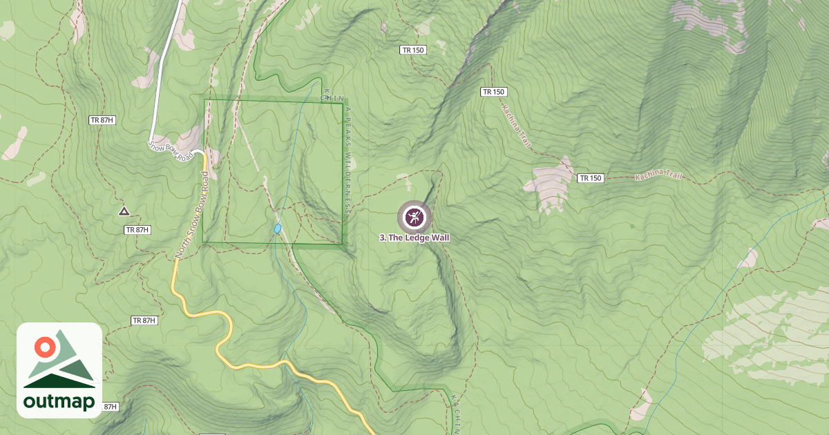 Map of 3. The Ledge Wall