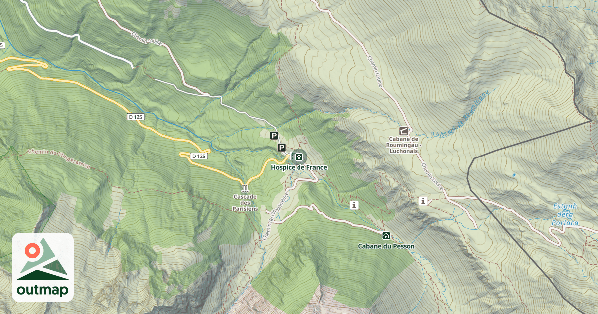 Map of Hospice de France
