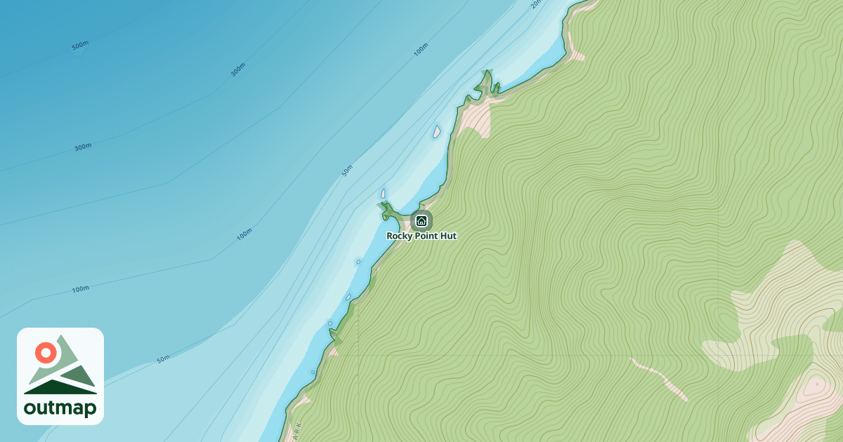 Map of Rocky Point Hut