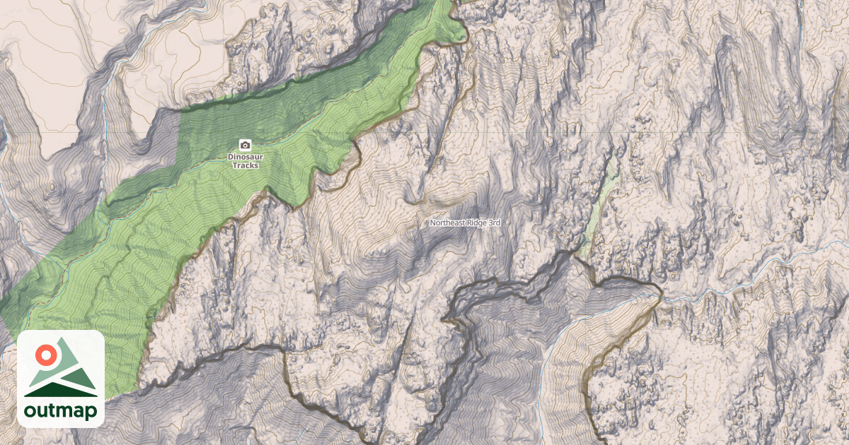 Map of Northeast Ridge
