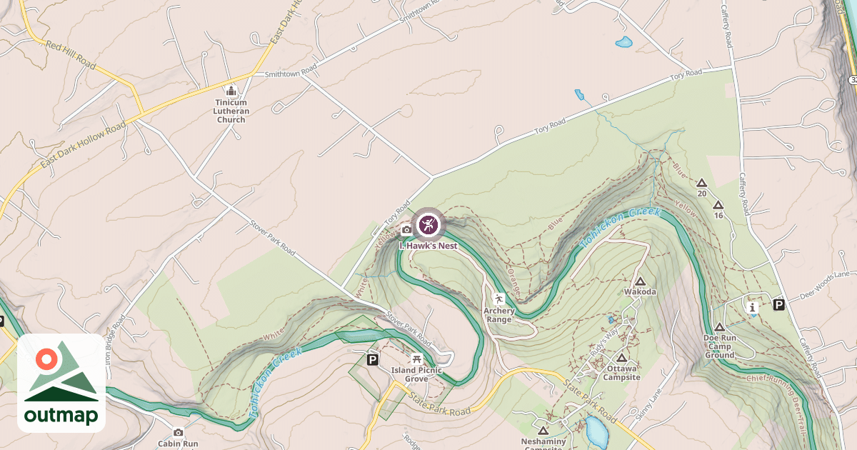 Map of l. Hawk's Nest