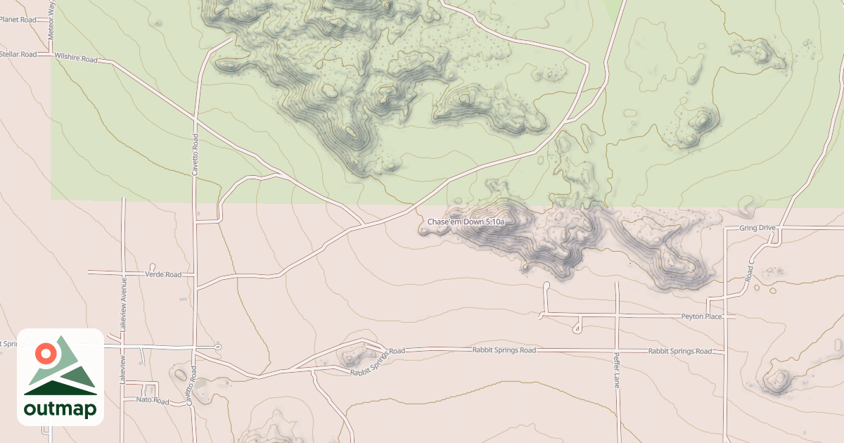 Map of Chase'em Down