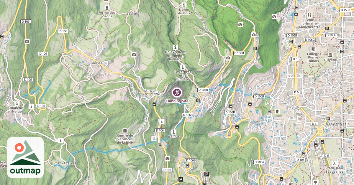 Map of Climbing Site