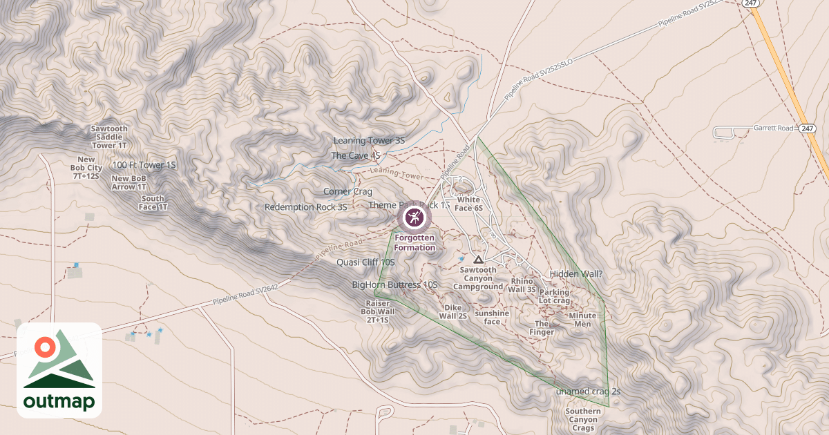 Map of Forgotten Formation