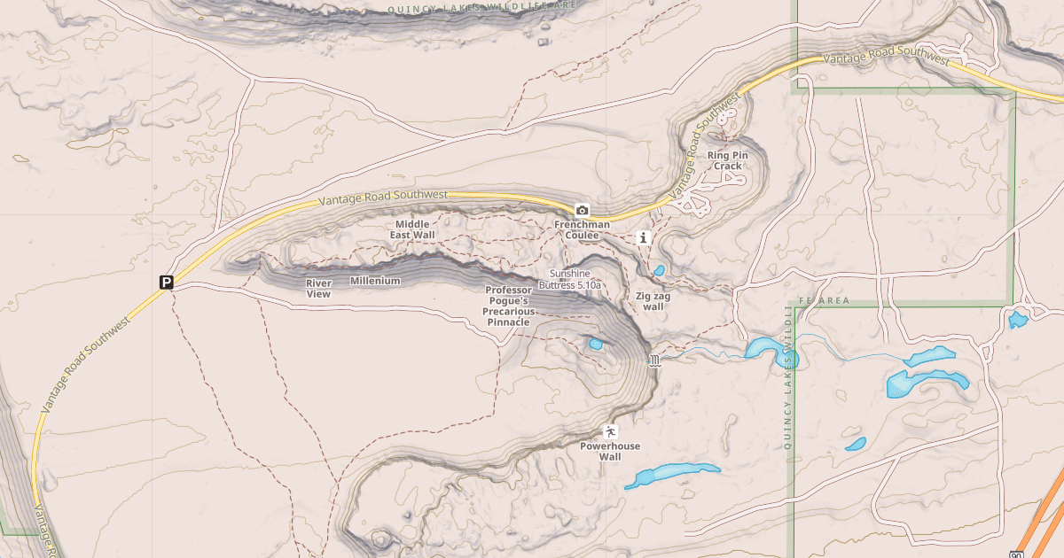 Map preview of Sunshine Buttress