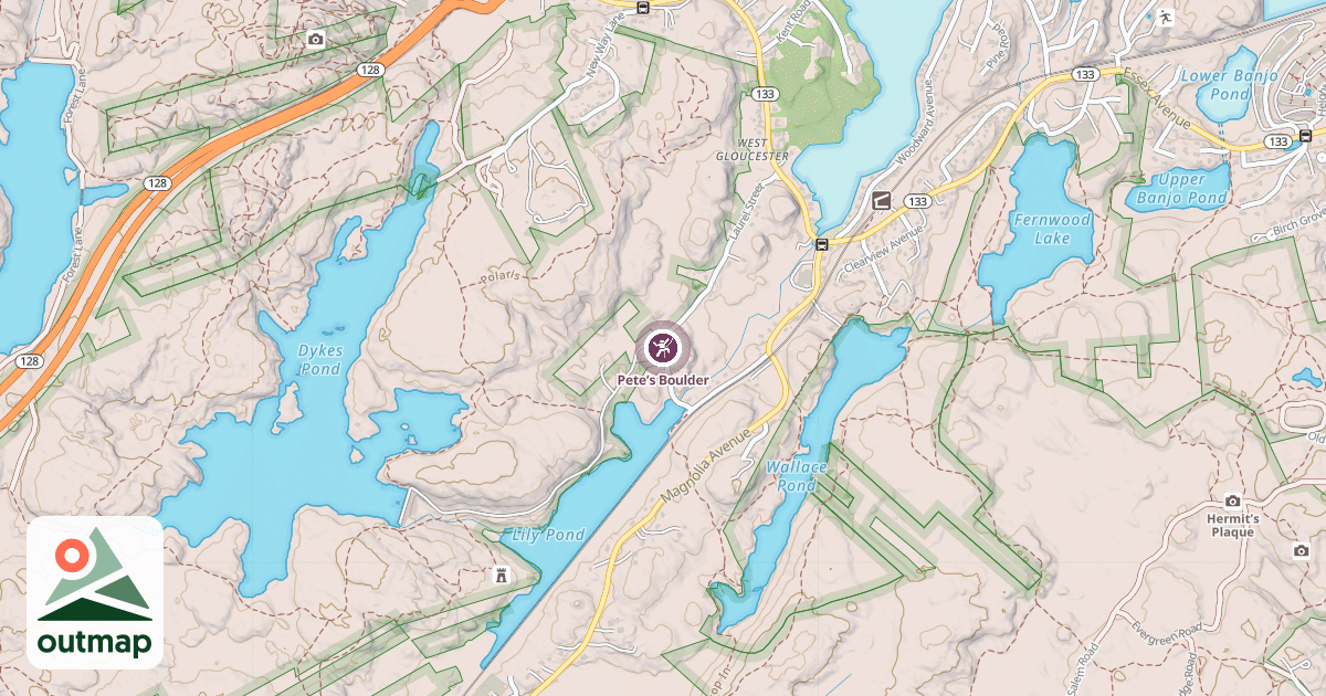 Map of Pete’s Boulder