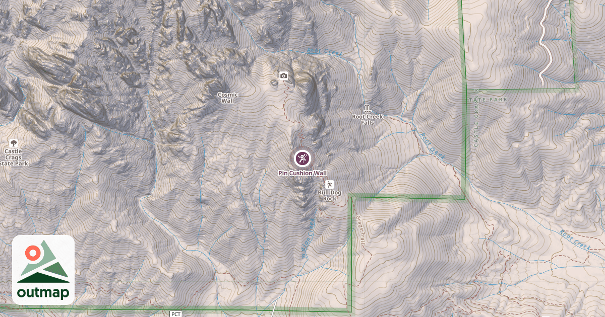 Map of Pin Cushion Wall