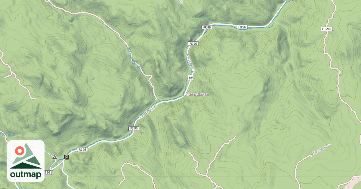 Map of Sunshine Slab