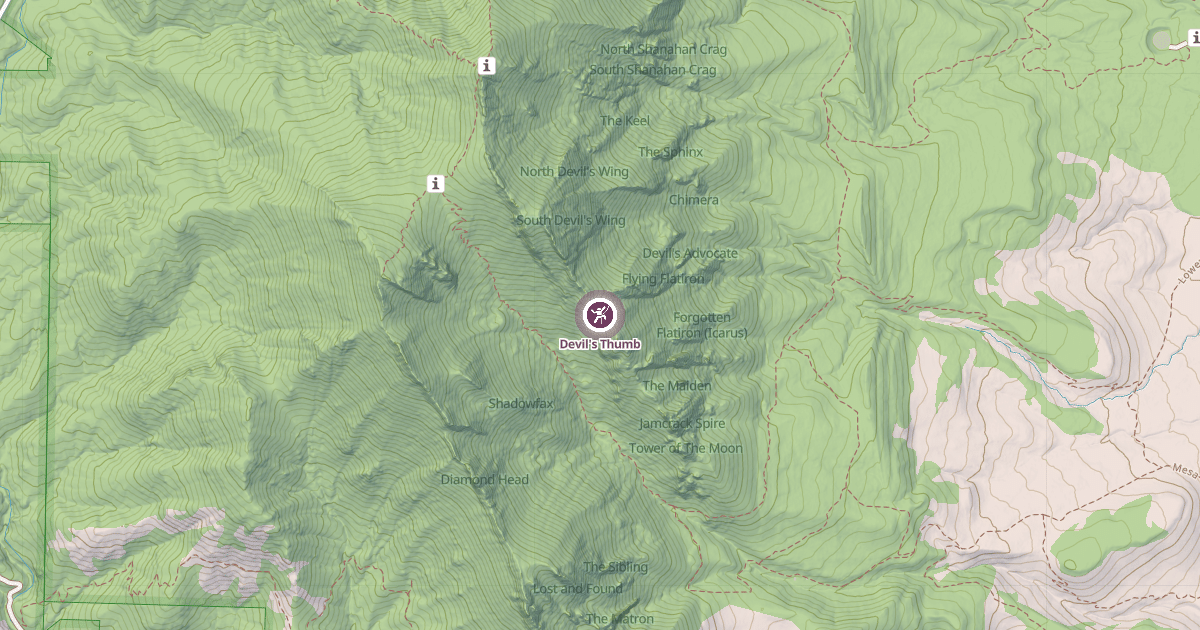 Map preview of Devil's Thumb