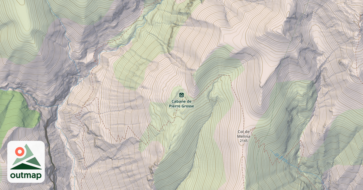 Map of Cabane de Pierre Grosse