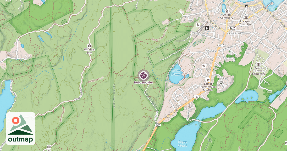 Map of Hobo Boulder