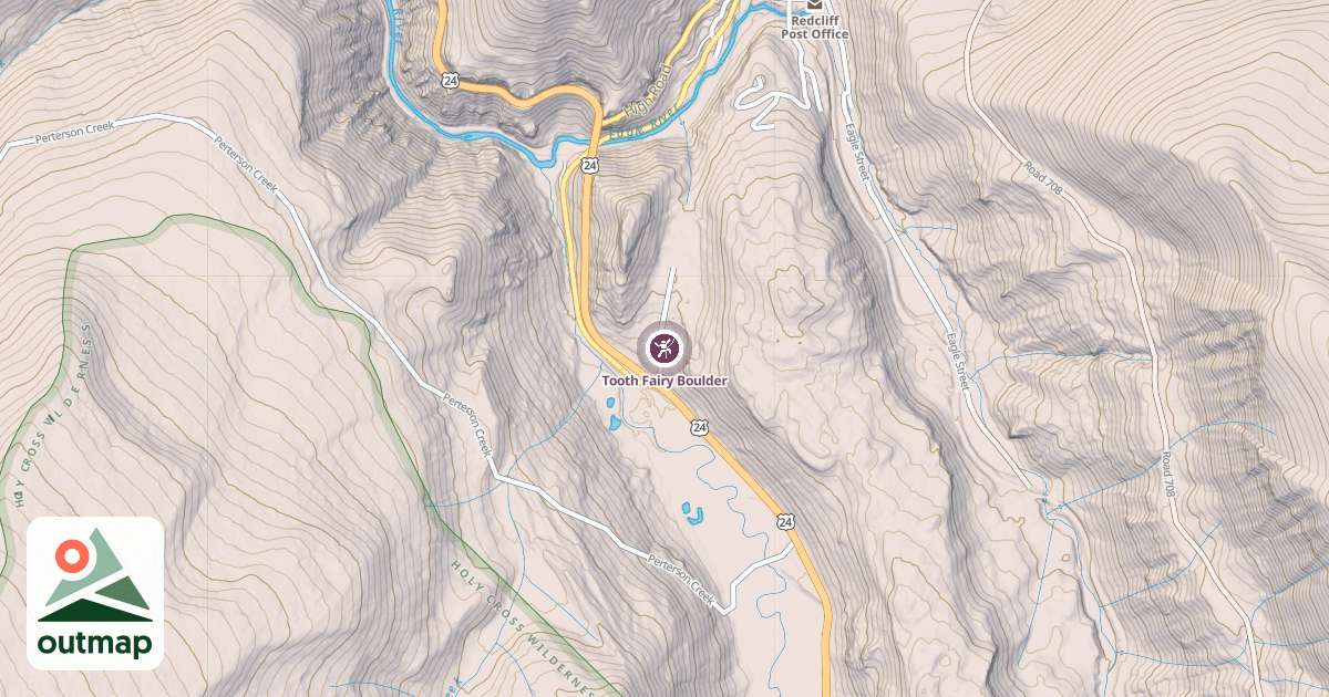Map of Tooth Fairy Boulder