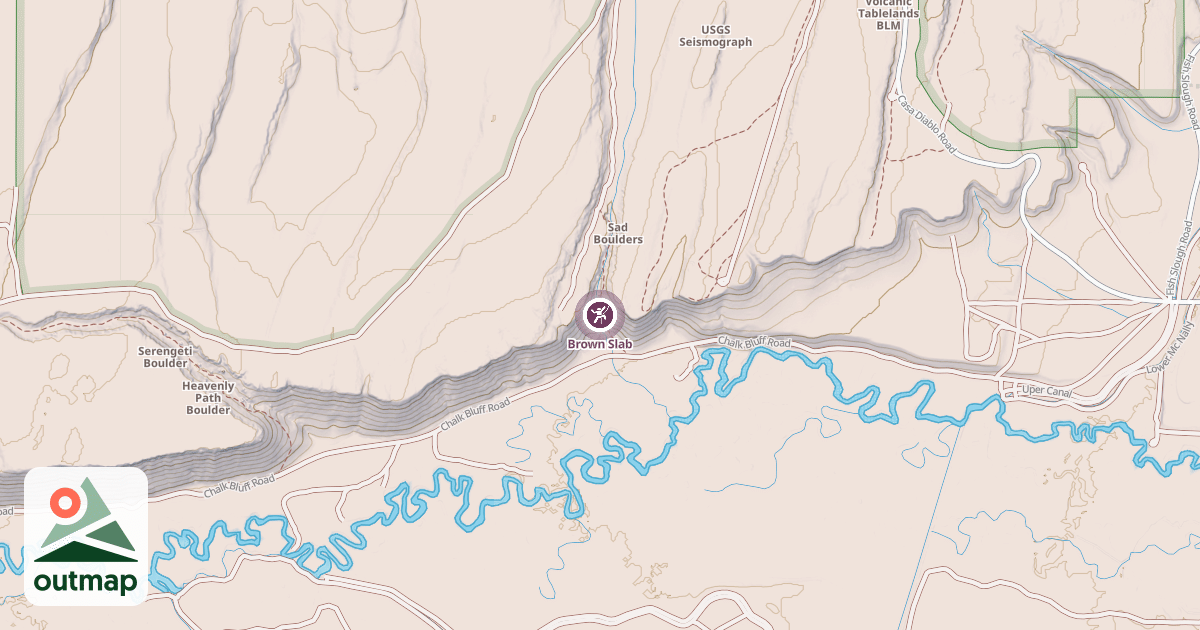 Map of Brown Slab