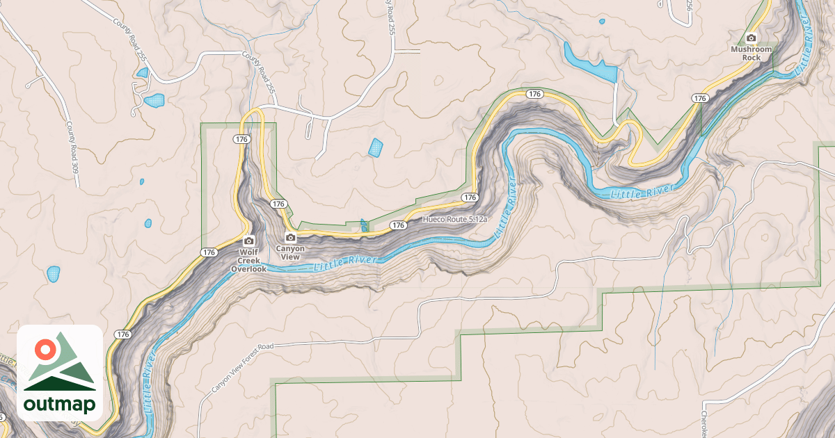 Map of Hueco Route