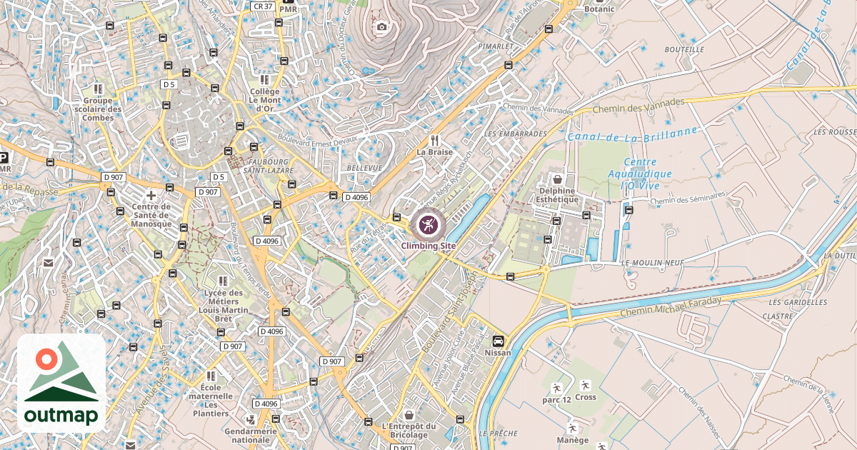 Map of Climbing Site