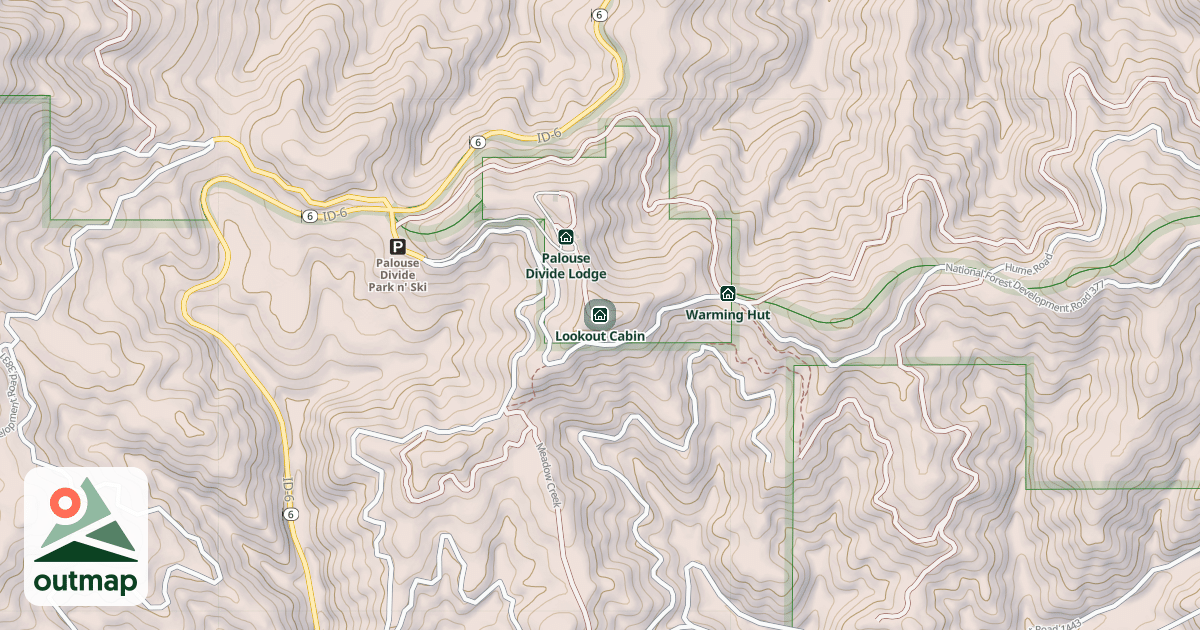 Map of Lookout Cabin