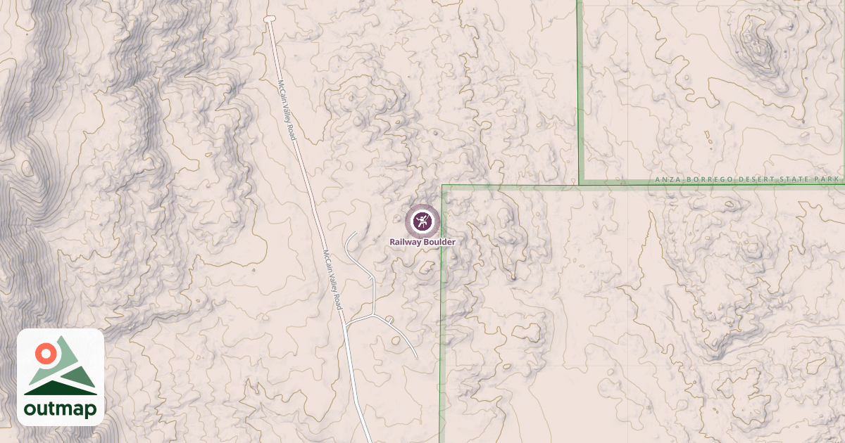 Map of Railway Boulder