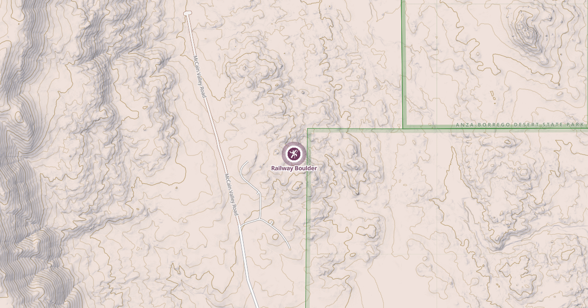 Map preview of Railway Boulder