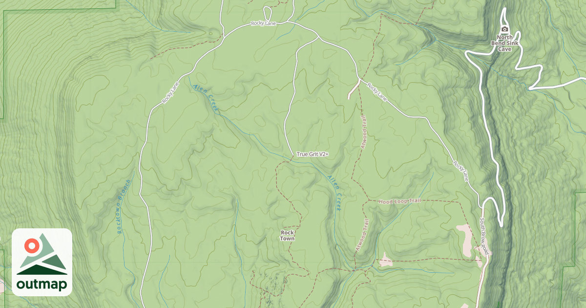 Map of True Grit