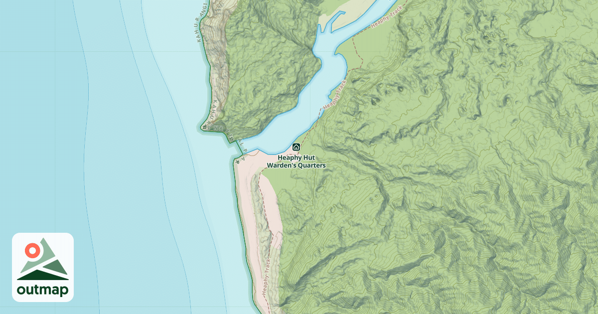 Map of Heaphy Hut
