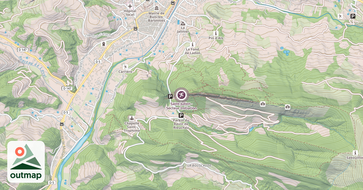 Map of Saint-Julien - Secteur Initiation