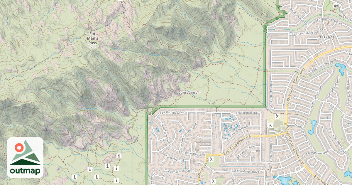 Map of Duke's Line
