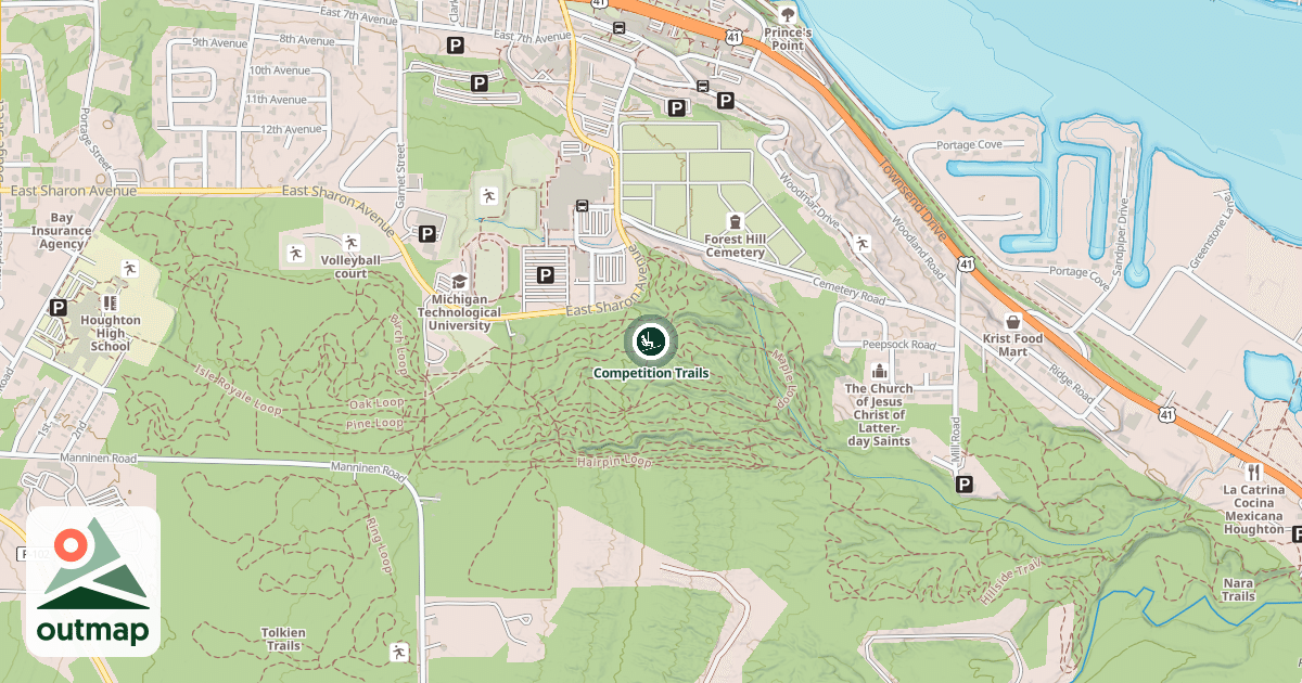 Map of Competition Trails