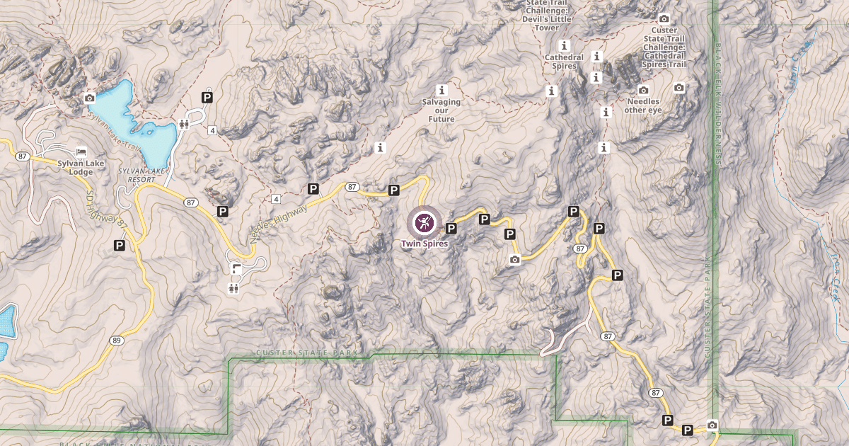 Map preview of Twin Spires