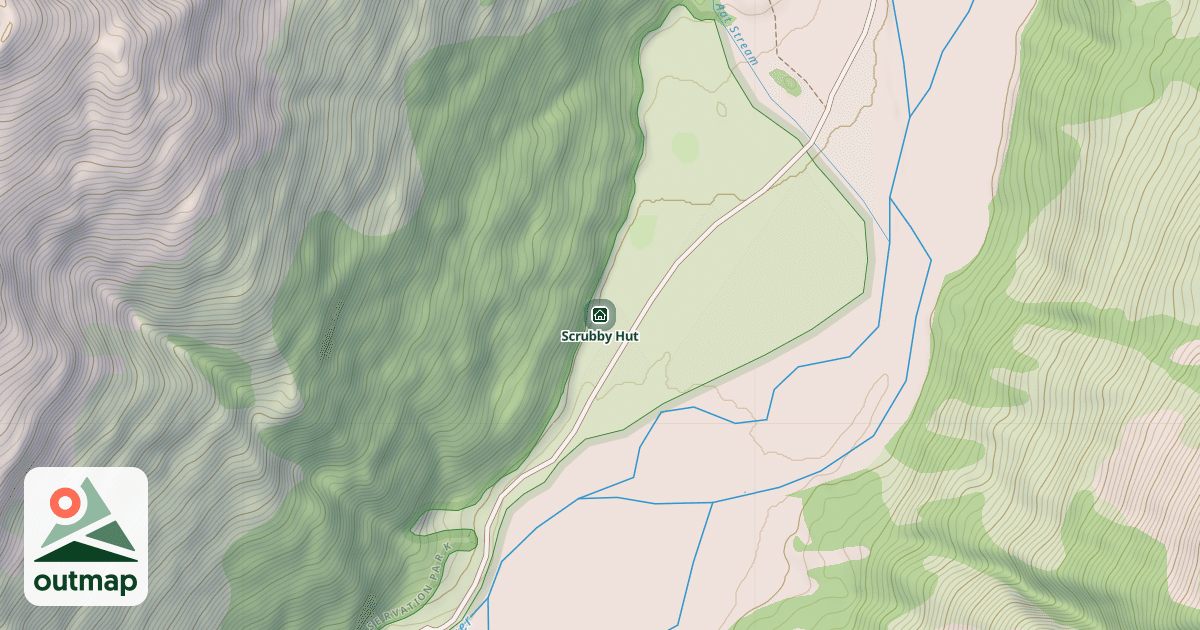 Map of Scrubby Hut