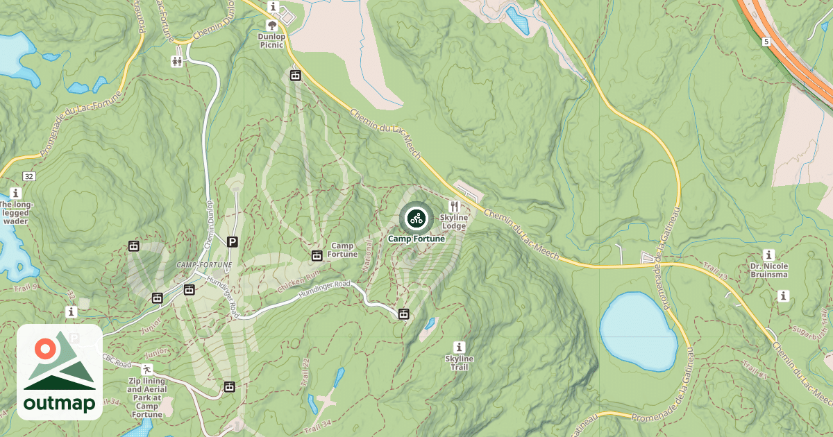 Map of Camp Fortune