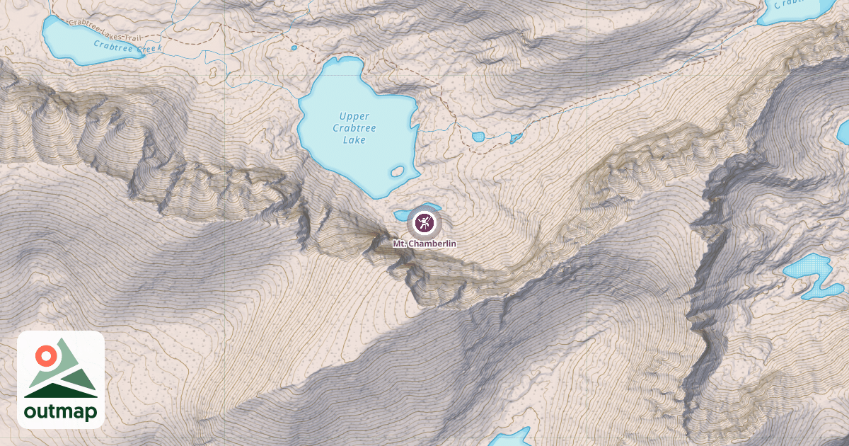 Map of Mt. Chamberlin