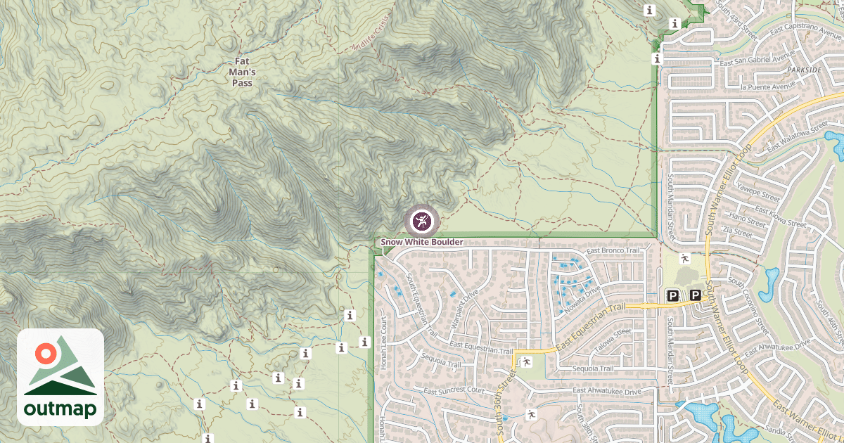 Map of Snow White Boulder