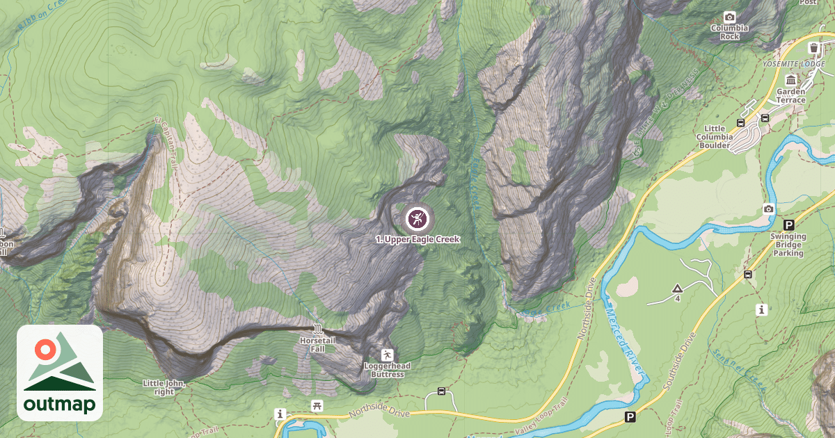 Map of 1. Upper Eagle Creek