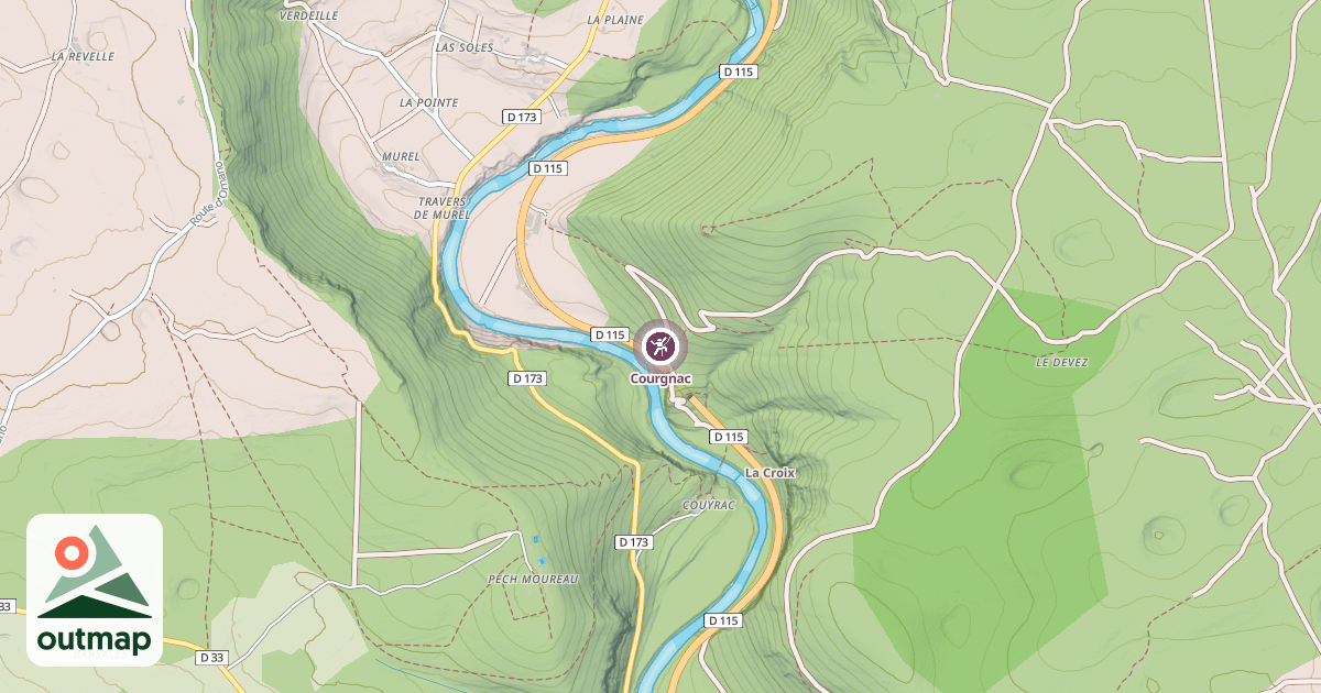 Map of Courgnac