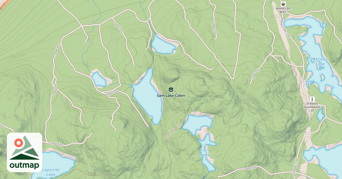 Map of Same Lake Cabin