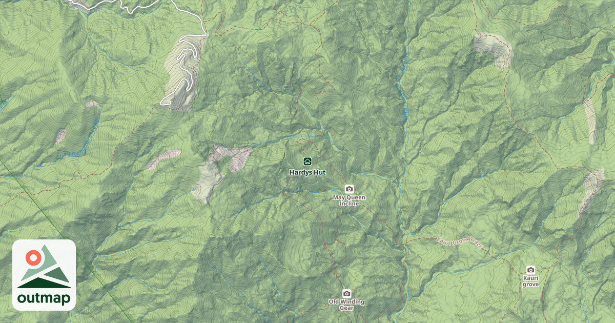 Map of Hardys Hut